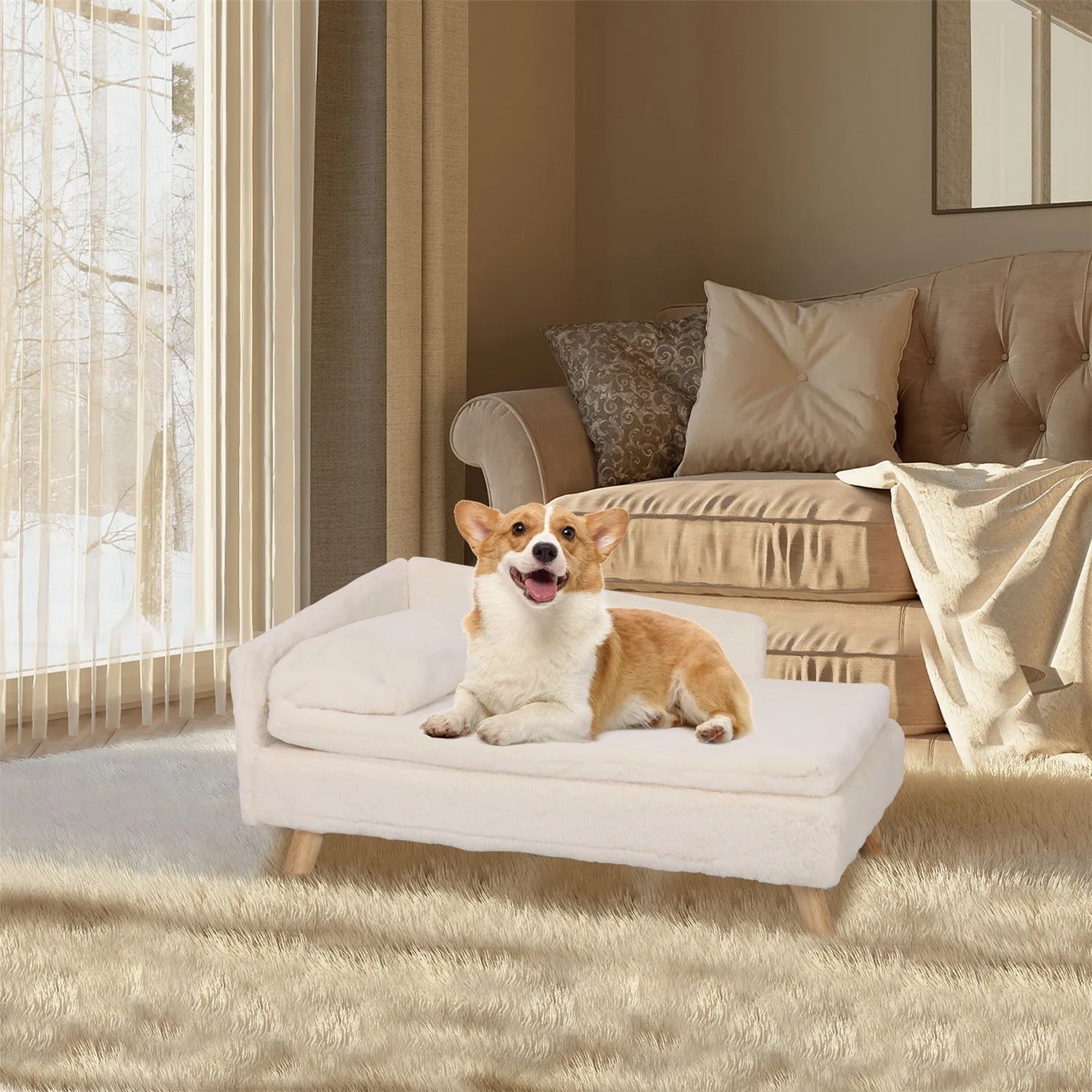 Lux L-Shape Pet Bed