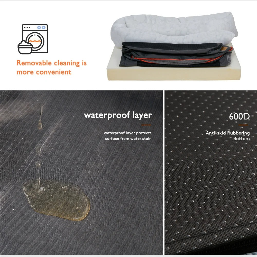 Orthopedic Plush Dog Bed
