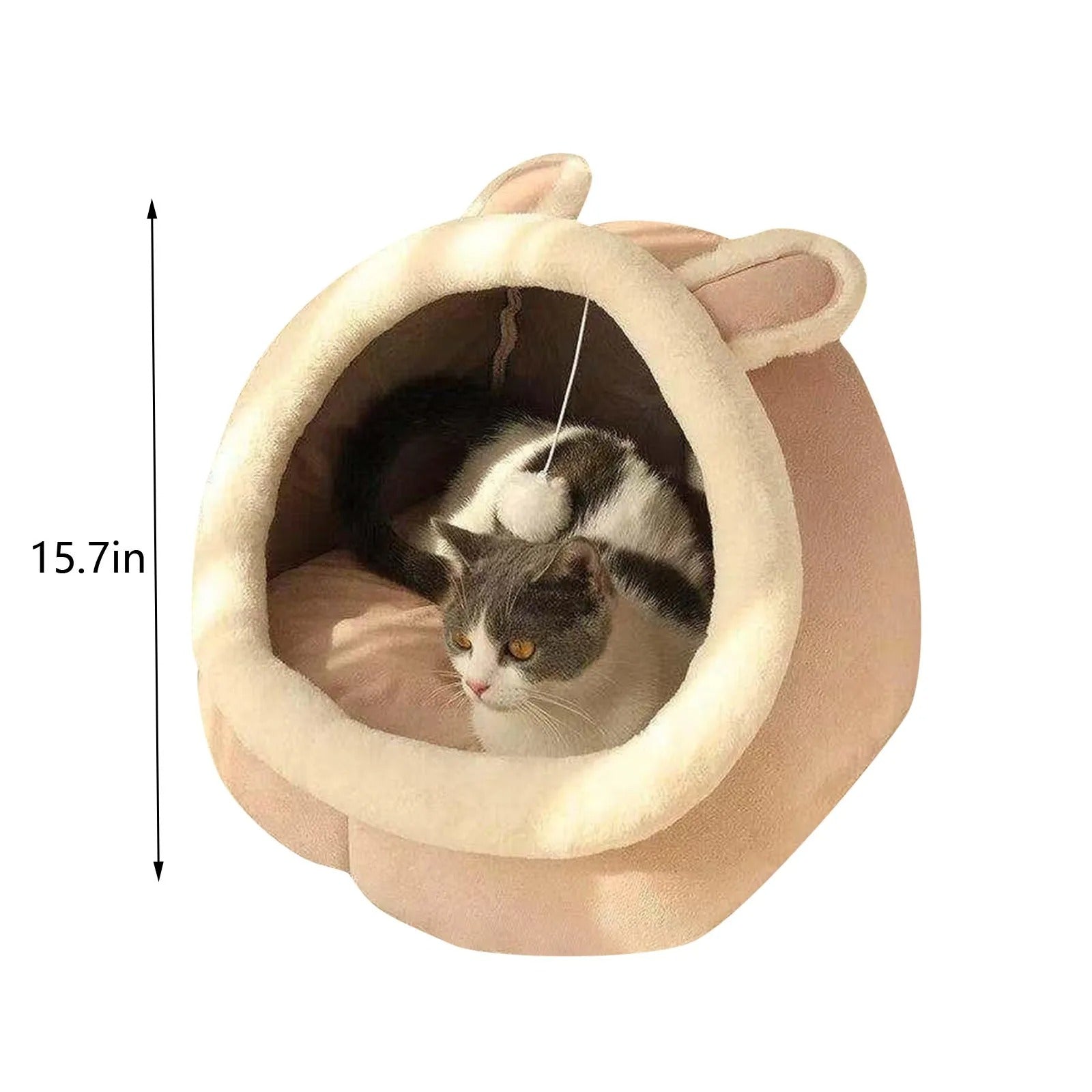The Bunny Plush Cat Bed