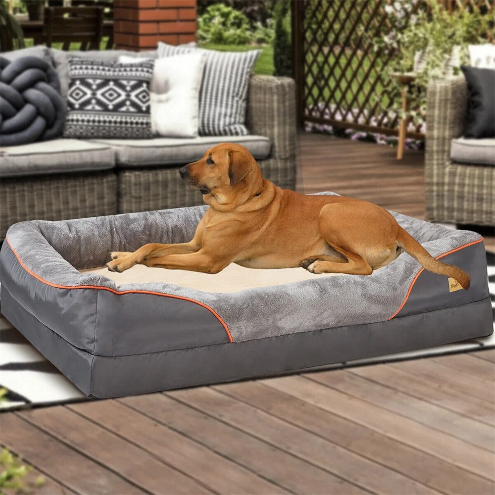 Orthopedic Plush Dog Bed