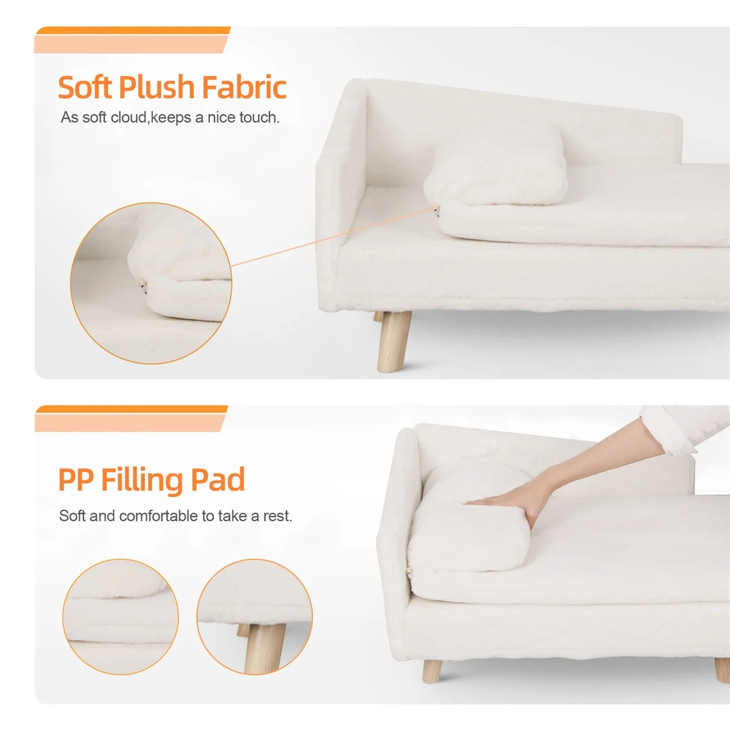 Lux L-Shape Pet Bed